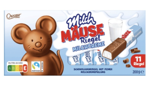 Zdjęcie produktu: Choceur Myszki Czekoladki Mleczne z Nadzieniem Mlecznym 200g
