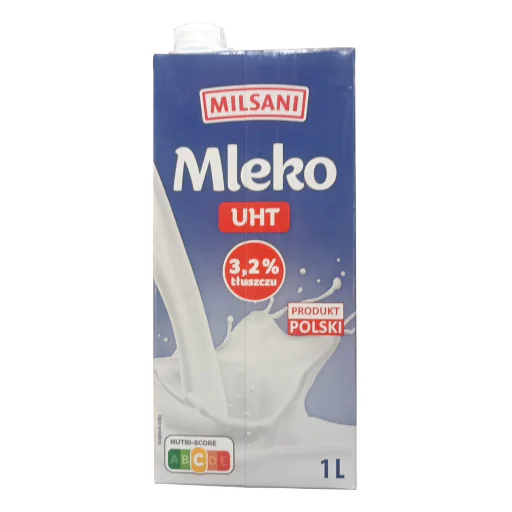 Zdjęcie produktu: MILSANI - Mleko UHT 3.2% tł. 1l