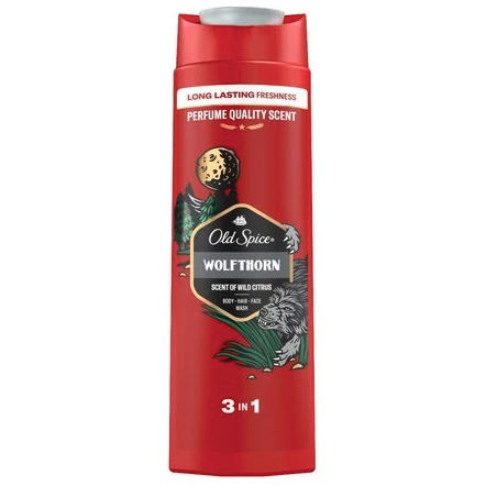 Zdjęcie produktu: OLD SPICE Wolfthorn Męski płyn do kąpieli, żel pod prysznic i szampon 3w1 400 ml
