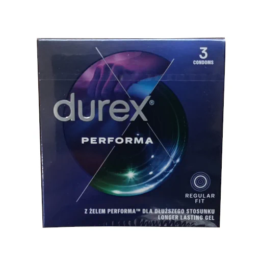 Zdjęcie produktu: DUREX PERFORMA prezerwatywy OPÓŹNIAJĄCE WYTRYSK 3szt.