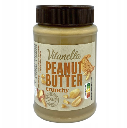 Zdjęcie produktu: Vitanella Peanut Butter Crunchy Krem z orzeszków ziemnych 450g