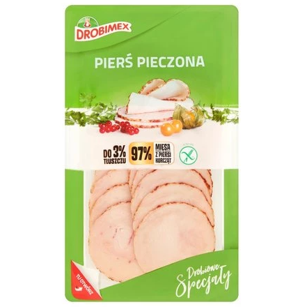 Zdjęcie produktu: DROBIMEX Pierś pieczona 100 g