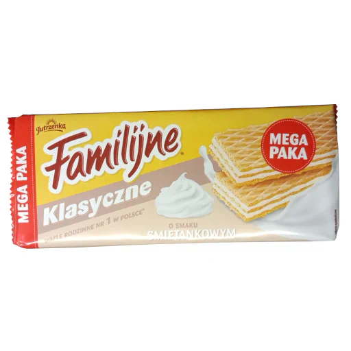 Zdjęcie produktu: Jutrzenka - wafle familijne - klasyczne o smaku śmietankowym 360g
