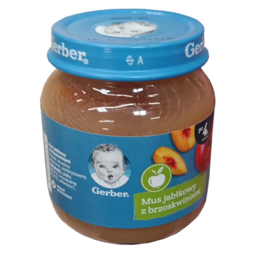 Zdjęcie produktu: GERBER Mus jabłkowy z brzoskwiniami dla niemowląt po 4. m-cu 125 g