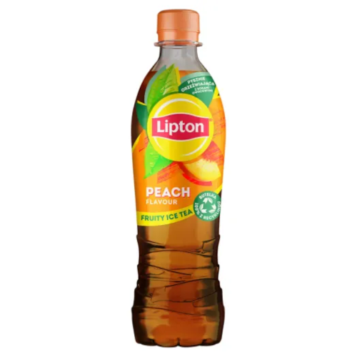 Zdjęcie produktu: LIPTON ICE TEA Napój o smaku brzoskwiniowym z ekstraktem z czarnej herbaty 500 ml