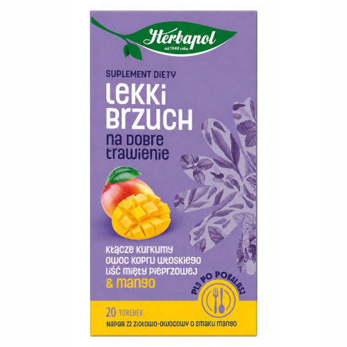 Zdjęcie produktu: Herbapol Lekki brzuch herbata ziołowo-owocowa Trawienie 20 tb