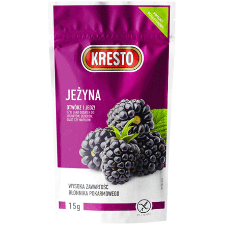 Zdjęcie produktu: KRESTO Liofilizowana jeżyna 15 g