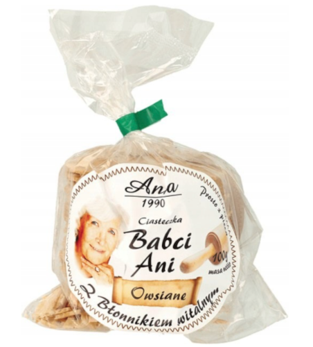Zdjęcie produktu: Ania - Ciasteczka Babci Ani, owsiane z błonnikiem 100 g