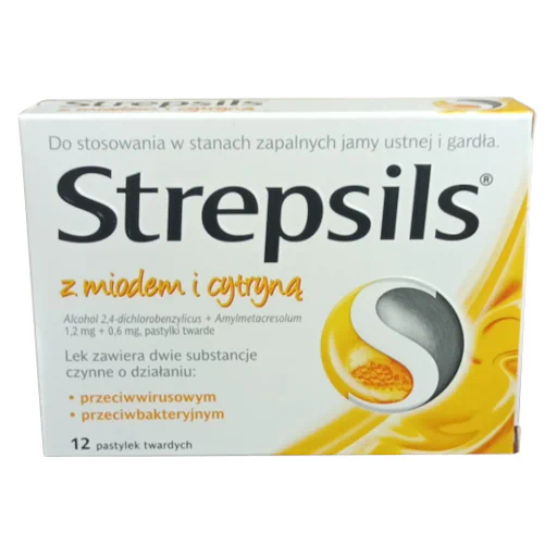 Zdjęcie produktu: Strepsils z miodem i cytryną Pastylki twarde 12 sztuk