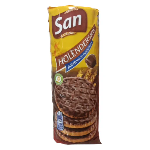 Zdjęcie produktu: San Holenderskie Herbatniki półsłodkie oblane czekoladą mleczną 170g