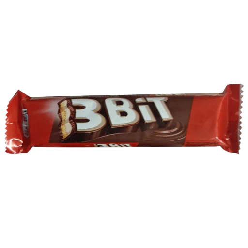Zdjęcie produktu: 3Bit Baton w czekoladzie mlecznej z nadzieniem mlecznym i herbatnikiem 46 g